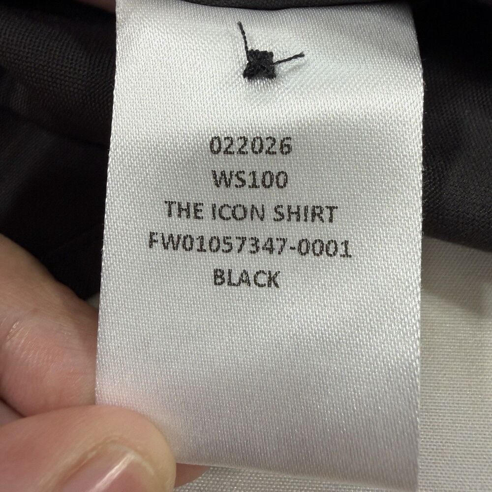 The Shirt Jet Set Icon Shirt Rochelle Behrens LARGE Black Button Up Minimalist - Picture 8 of 9